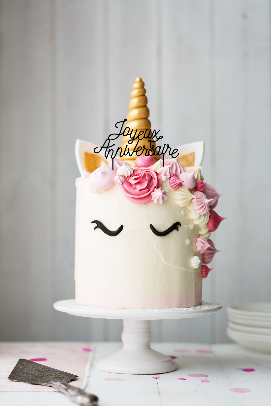 Achat Topper de gâteau acrylique joyeux anniversaire en gros