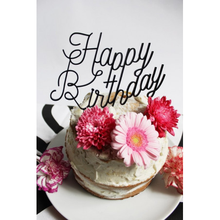 Cake Topper,Gâteau Anniversaire Décoration,Happy Birthday Gâteau Topper,Cupcake  Topper,Cake Topper Joyeux,Étoiles Topper Ave[u7305] - Cdiscount Maison